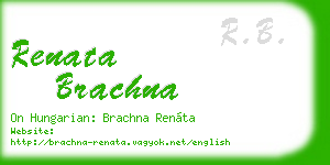 renata brachna business card
